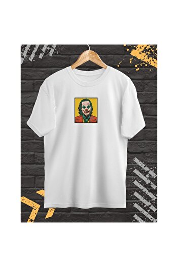 OEM Men's T-Shirt with Embroidery and Print, Joker, Cotton, White, XXL INTL