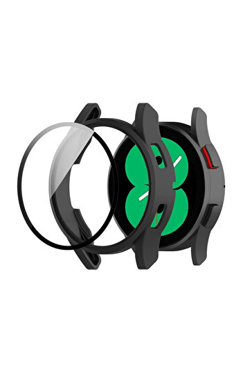 Other 2-in-1 case with glass for Galaxy Watch 4 44 (Black)