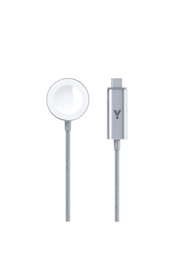 Epico ISTYLE USB-C Fast Magnetic Charger Data Cable for Apple Watch 1.2m, Silver