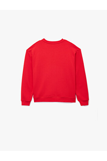 Koton Ataturk Printed Long Sleeve Crew Neck Sweatshirt