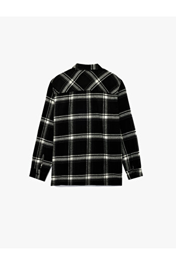 Koton Regular Fit Long Sleeve Pocketed Classic Collar Lumberjack Shirt
