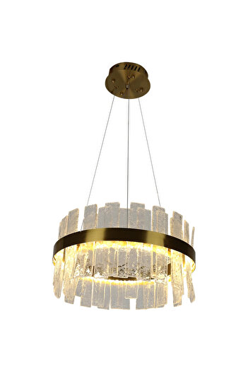 HAMER Modern oil chandelier, 40 cm diameter, 3 light colors, 30 watts