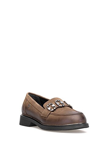 Venüs 2550402K Women's Genuine Leather Casual Shoes Mink
