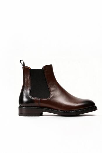 GIESTO Classic Leather Brown Boots