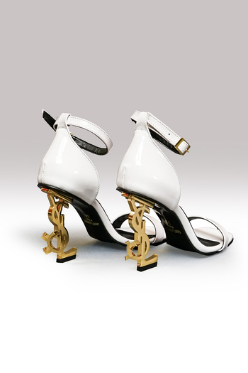 Emin Adım White Patent Leather Evening Shoes