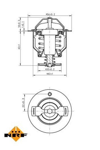 NRF Termostat auto, Mitsubishi COLT VI (Z3_A, Z2_A)