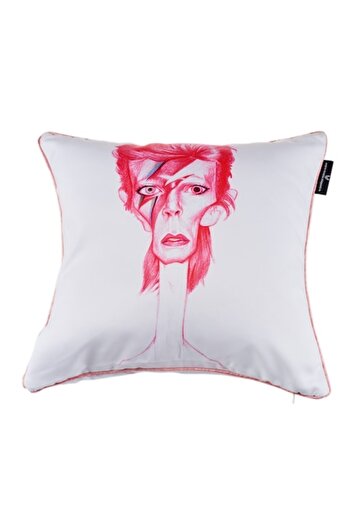 Complicat Rau Decorative pillow, David Bowie, printed by direct sublimation, 43x43
