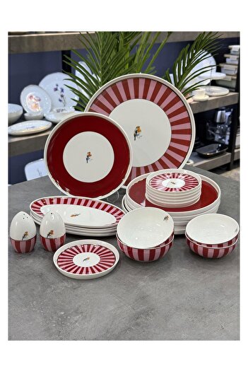 ACAR Birdie Porcelain 23 Piece Breakfast Set