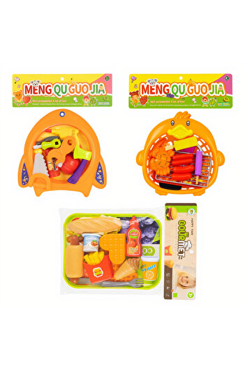 JML Jucării pentru copii cu mâncare și construcții, în tavă de plastic, diferite modele, en-gros