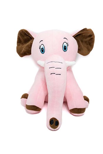 Generic Toto Toys Cute Elephant Super Soft Stuffed Plush Toy For Kids,Boys & Girls -Pink And Brown Size 27 c