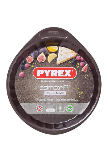 Generic Pyrex Ribbed cake pan 30 cm metal Pyrex symmetry*