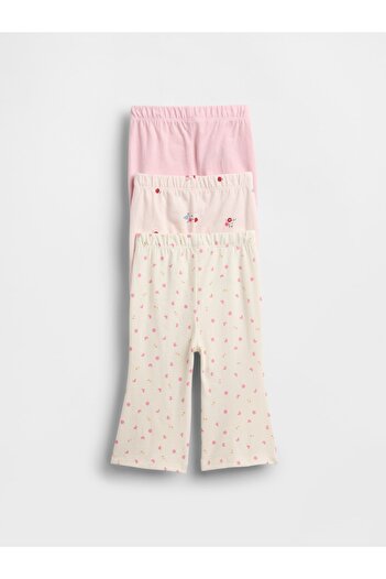 GAP Bebek Pembe First Favorites Organik Pamuk Pantolon (3’lü)