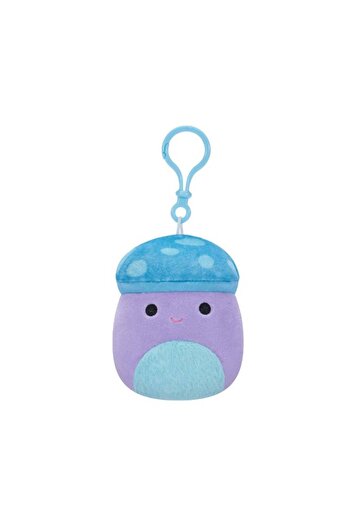 Squishmallows 3.5 inch Little Plush Clip-on Pyle Purple and Blue Mushroom W/Fuzzy Belly