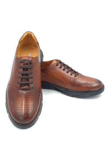 Cyclop Men's sports shoes made of genuine leather Dan Light brown