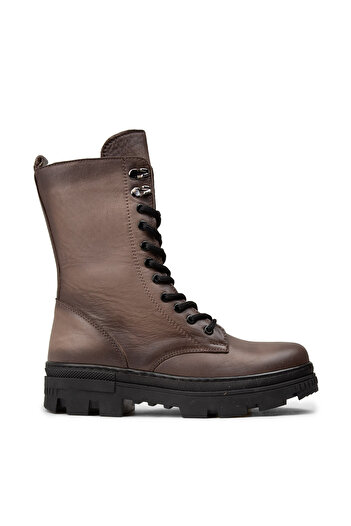 Deery Women's Mink Color Genuine Leather Boots