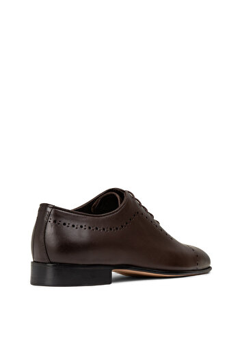Deery Men's Genuine Leather Brown Leather Shoes