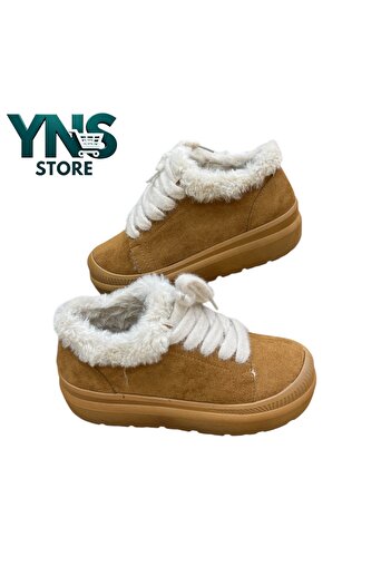 Ynsstore Half Boots with Fur Inside