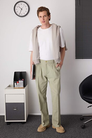 Trendyol Collection Чоловічі штани відкритого кольору TMNAW26PL00003