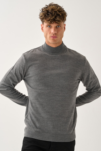 Redline Aristo Standard Fit Half Turtleneck Sweater Anthracite