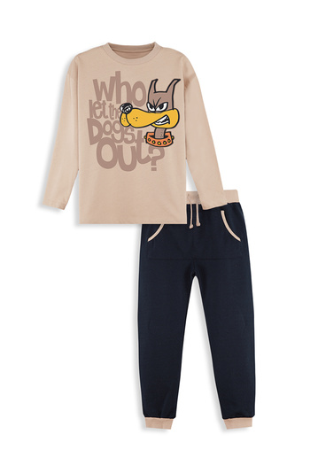 Denokids Who Boy's T-shirt Παντελόνι Σετ