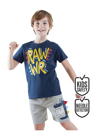 Denokids Rawr Boy's T-Shirt Shorts Set