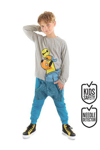 Denokids Bone Dog Boy's T-shirt Trousers Set