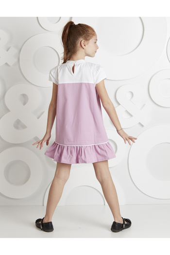 MSHB&G Elegant Pink Lace Girls' Summer Dress