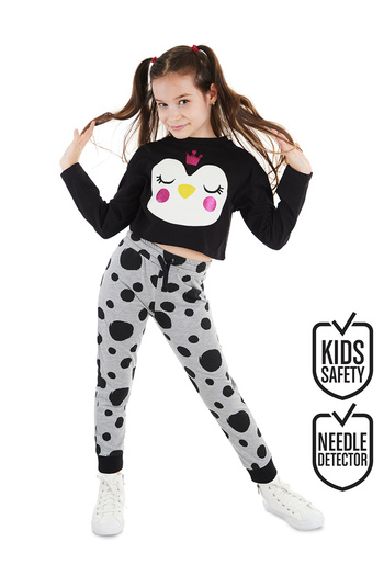 Denokids Princess Penguin Girl's T-shirt Trousers Set