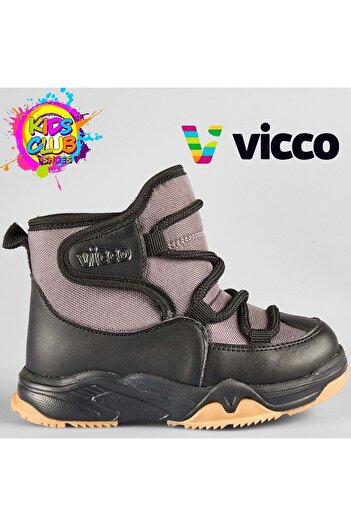 Vicco Bull Phylon Kauçuk Taban Ortopedik Çocuk Kar Botu SİYAH
