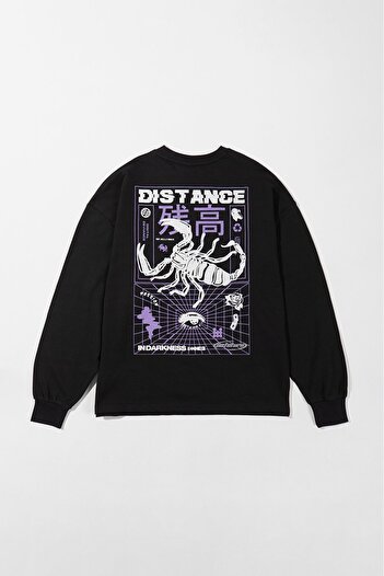 No Future Reflektör Logo Oversize Sweatshirt Nf0588sy