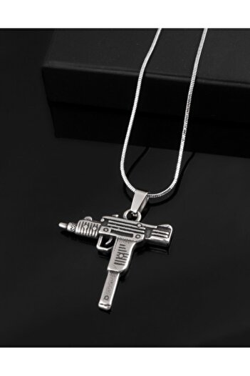 No Future Uzi Steel Necklace Ft2216Gm