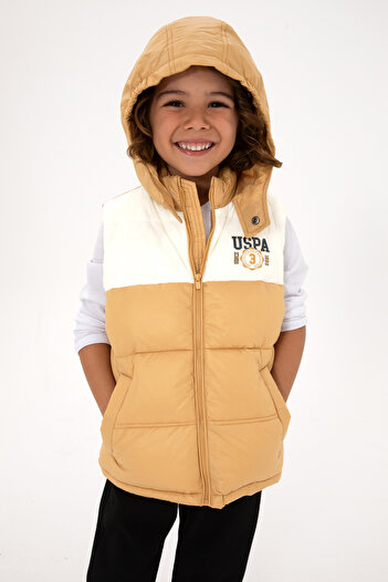 U.S. Polo Assn. Boy's Camel Vest 50312089-Vr015