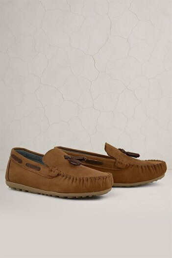 Rakerplus Tan Brown Suede Men's Loafers