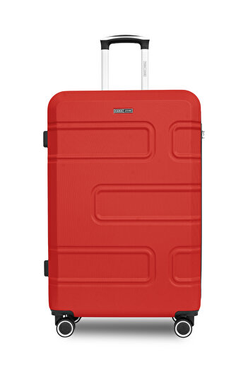 PARAJOHN 20-Inch Cabin ABS Hardshell Spinner Luggage – 10KG Lightweight 4-Wheel Suitcase Red
