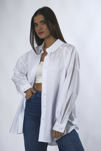 ABBRA Women's 100% Cotton Poplin Shirt