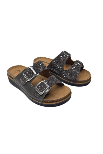 Benittokids Enova Anatomical Stone Double Velcro Women's Slippers