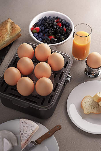 Mioji Mio Eg8 500W Led Light and Sound Alert 8 Egg Breaker and Cooker