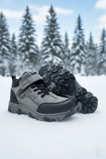 welissa Waterproof Velcro Thermal Lining Children's Boots Non-Slip Sole