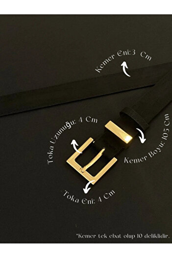 Fiori Suede Square Buckle Bridged Women's Belt, Trouser Belt, Coat Belt, Dress Belt