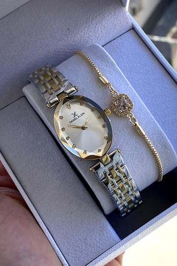 Daniel Klein 3 Pieces Original Women's Watch Bracelet Set