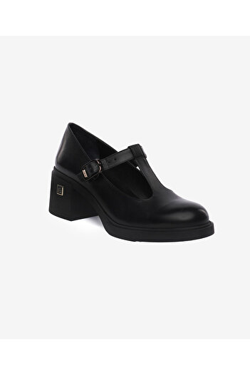 Greyder Women's Black Genuine Leather Classic Shoes 5K2Ua59303