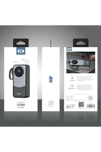 iSNUP SP Power Bank, 30000mAh High Capacity Battery Charger with 100W Internal/External Power Delivery