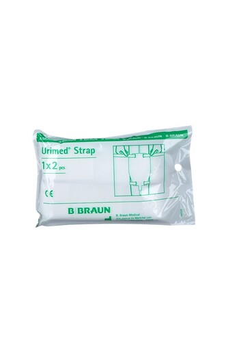 B-Braun Elastic fastening straps for urine bags BBraun URIMED® STRAP, white, set of 2 pieces