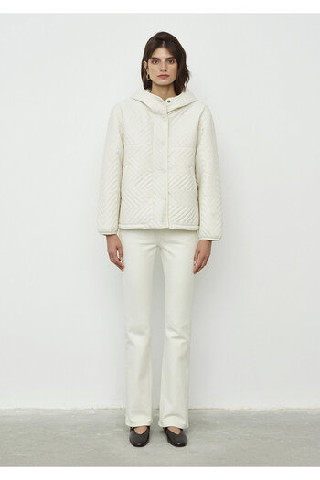 Mavi Hooded Quilted Ecru Jacket Loose Fit / Relaxed Fit 1110460-71609