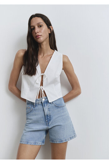 Mavi Verna 90S Ice Blue Jean Shorts 1410059-89747