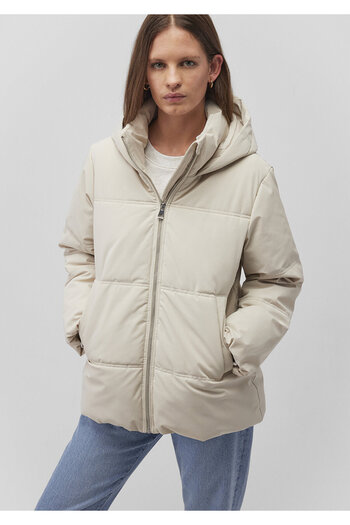Mavi Beige Puffer Jacket with Hood 1110445 -70143