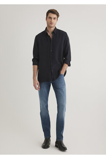 Mavi Black Modal Shirt Regular Fit / Regular Fit 0211386 -900