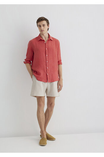 Mavi Seersucker Beige Short Swim Shorts 0910235-70141