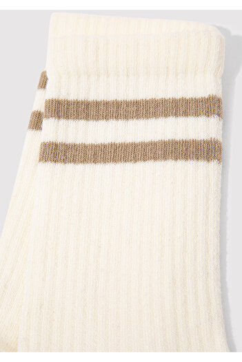 Mavi White Socks with Stripe Detail 1912447 -82949