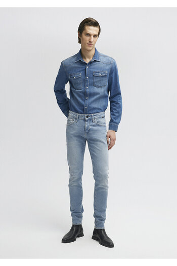 Mavi Παντελόνι Kvnç Black Shaded Light Indigo Si Jean 001070 -33974